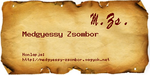 Medgyessy Zsombor névjegykártya
